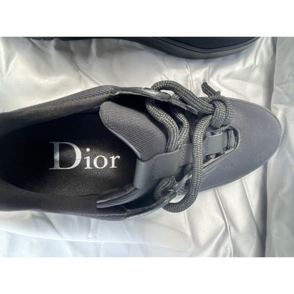 Dior Homme Black Canvas And Leather B17 Mens Sneakers Size 39. Retail $1200!! main image 5